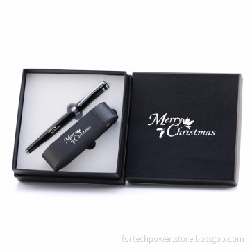 2017 the best gifts set for merry christmas power bank battery 2600mah & pen with customized logos
